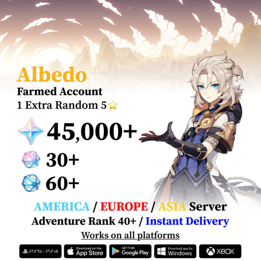 Albedo Reroll Account with Primogems
