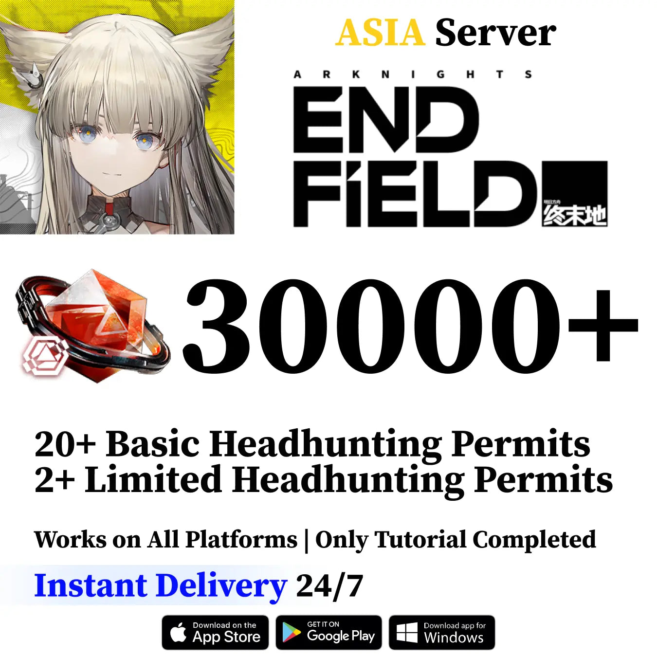 Arknights: Endfield Starter Reroll Account with Oroberyl [ASIA]