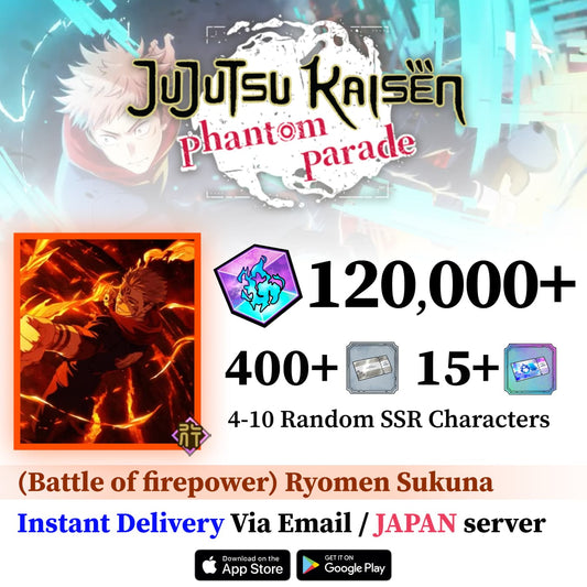 Ryomen Sukuna (Battle of firepower) Reroll Account Jujutsu Kaisen Phantom Parade [JAPAN]