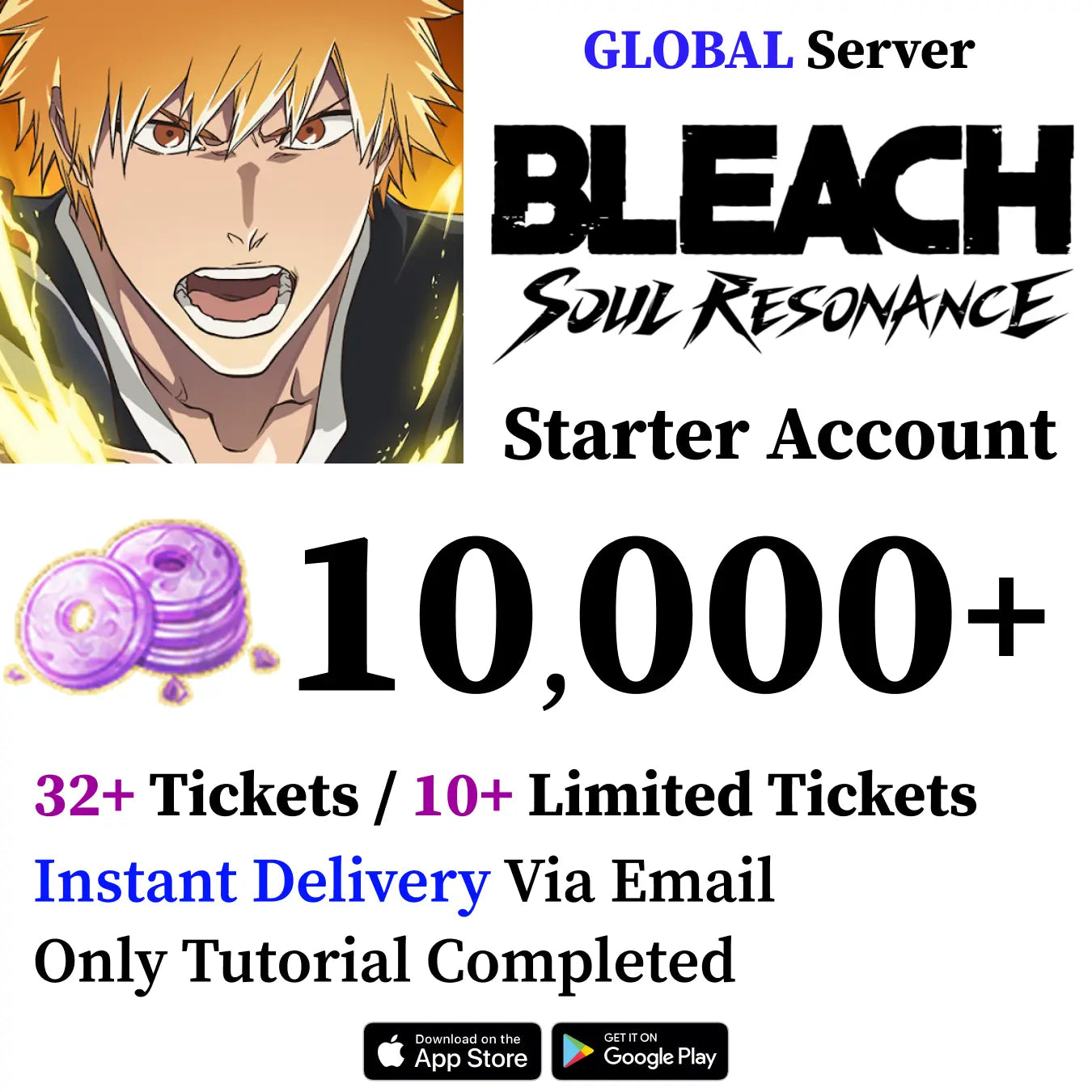 Bleach Soul Resonance - Fresh Resource Starter Account [Global]