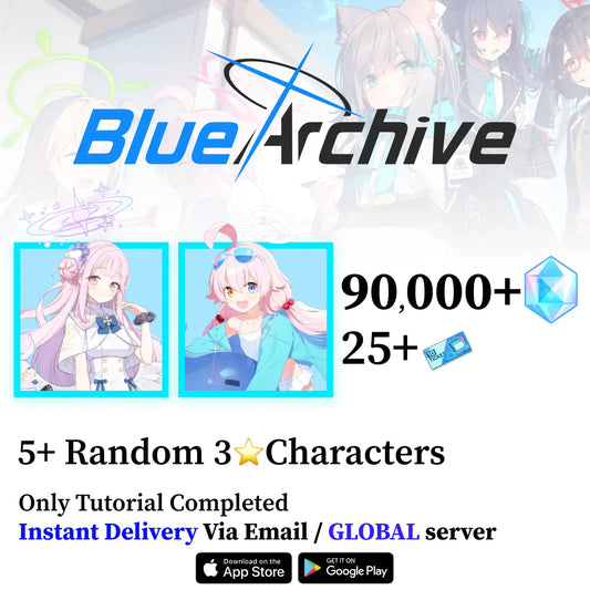 Hoshino (Swimsuit) & Mika Blue Archive Starter Account [Global]