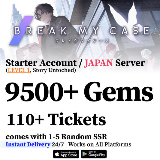 Break My Case Reroll Accounts – 9,500+ Gems [JP]