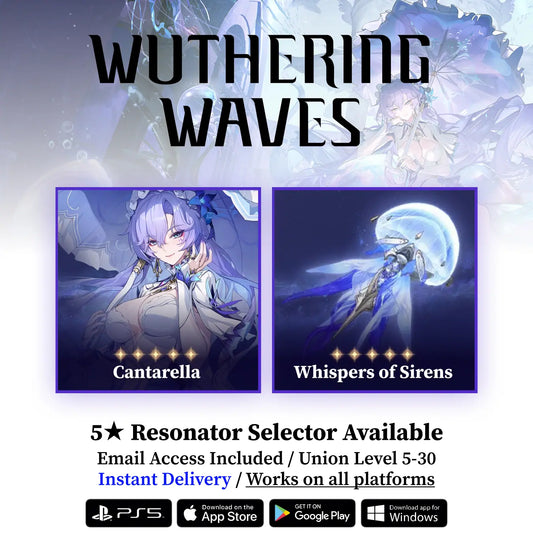 Cantarella with Whispers of Sirens Starter Reroll Account WUWA