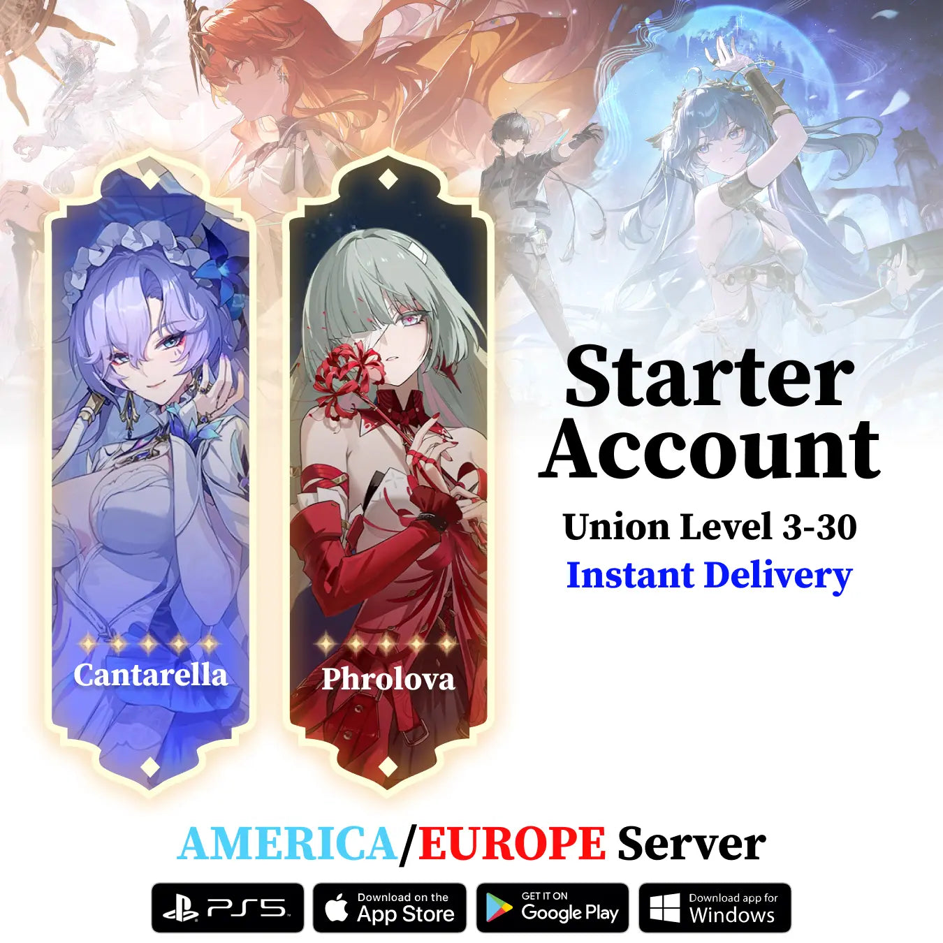 Wuthering Waves Double 5✦ Resonator Starter Reroll Account