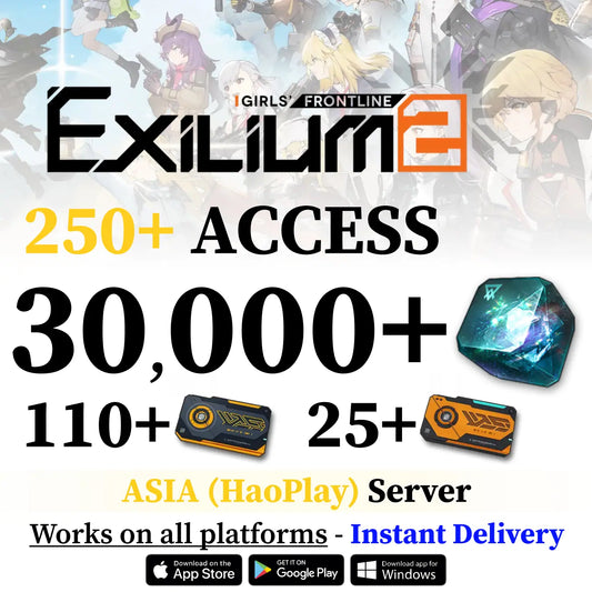 GFL2 EXILIUM Reroll Account – HaoPlay Asia Server | 22K+ Gems