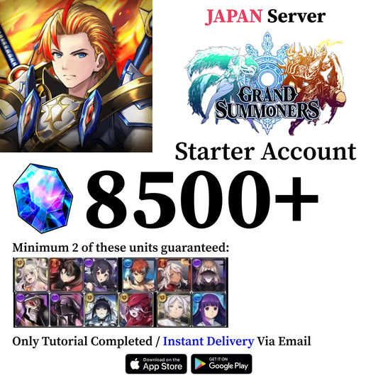 Grand Summoners Starter Account with Characters [JAPAN]