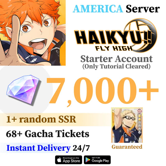 HAIKYU!! FLY HIGH Starter Account with Diamonds [America]