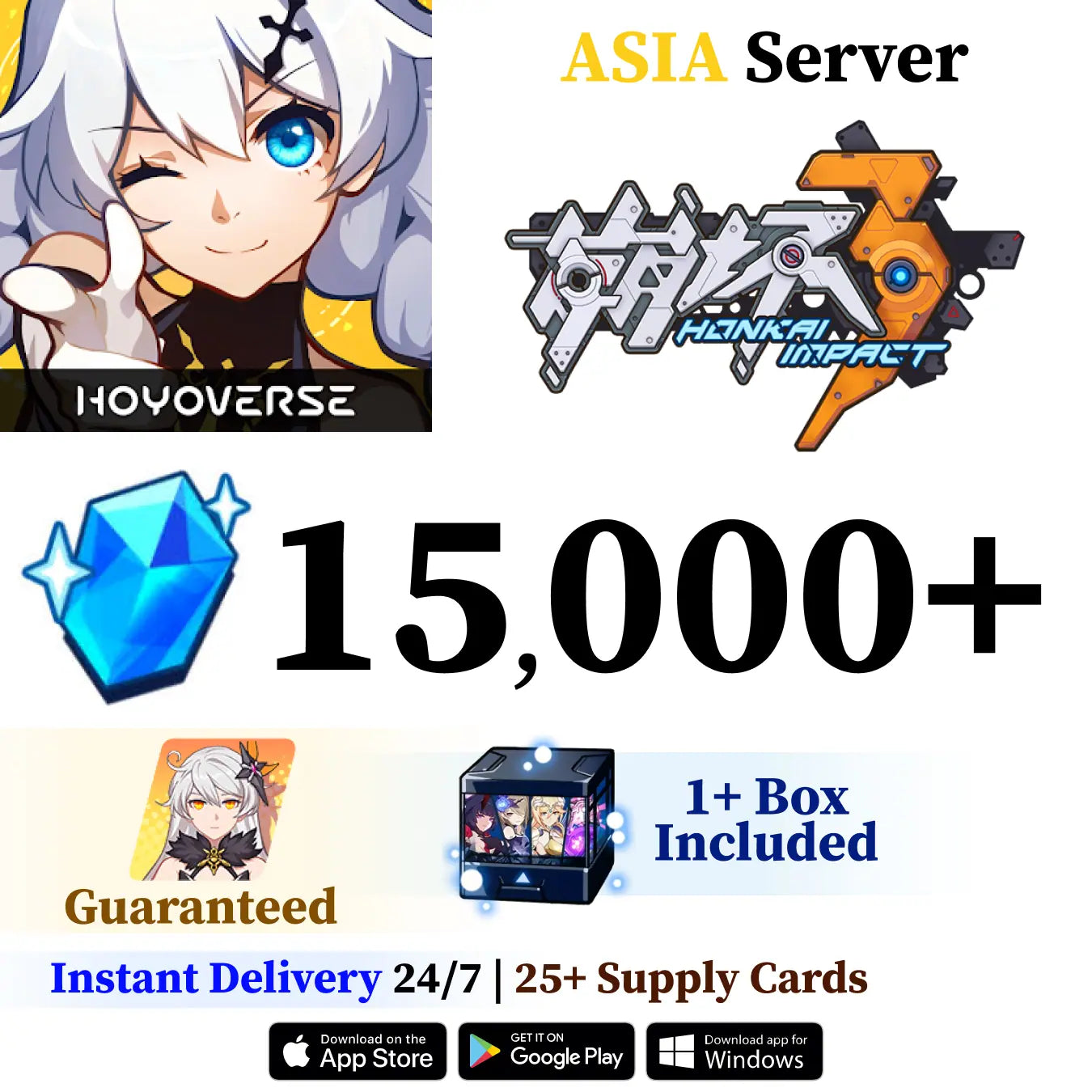 Honkai Impact 3rd Starter Account with Crystals [ASIA]