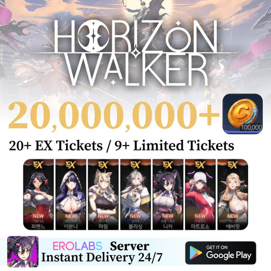 Horizon Walker Reroll Account with Gold Coins [Global - Erolabs]