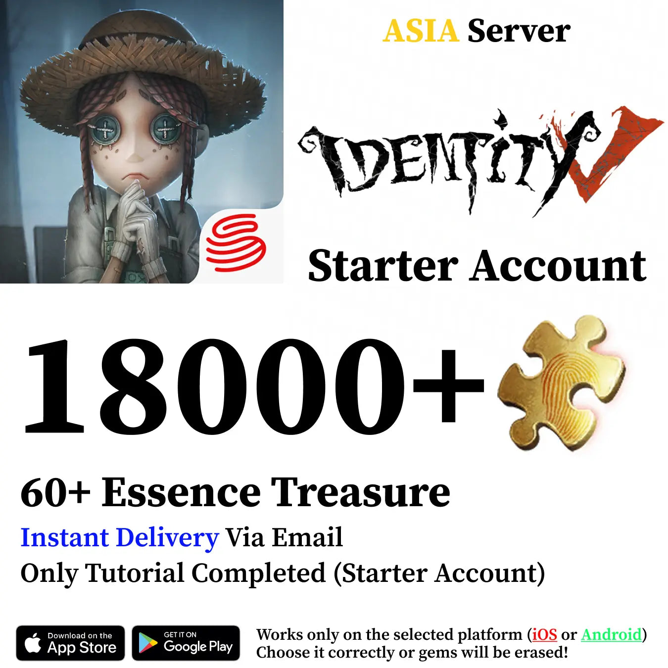 Identity V Starter Account [Asia]