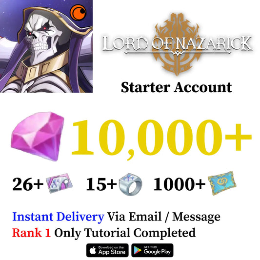 Lord of Nazarick Starter Account with Crystals