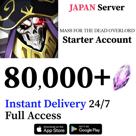 Overlord: Mass for the Dead Account - JP Server Starter (Chaos Stones)