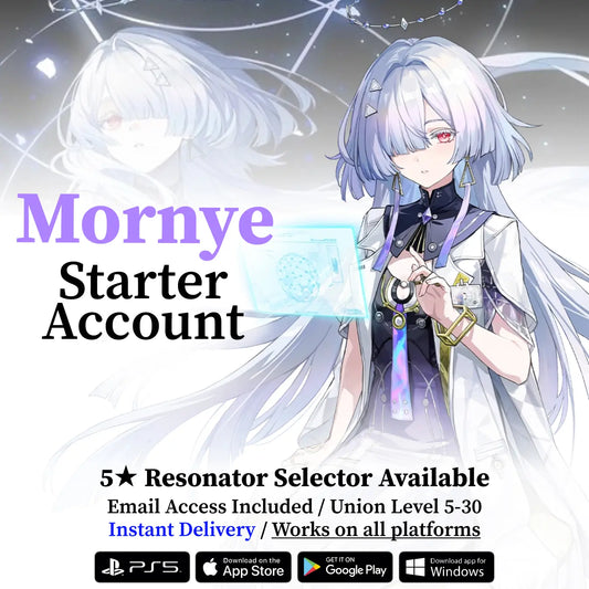 Wuthering Waves Mornye Starter Reroll Account
