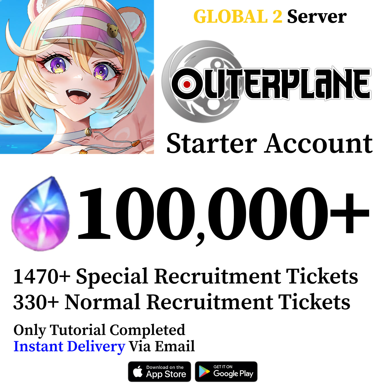 OUTERPLANE Starter Reroll Account [GLOBAL 2]