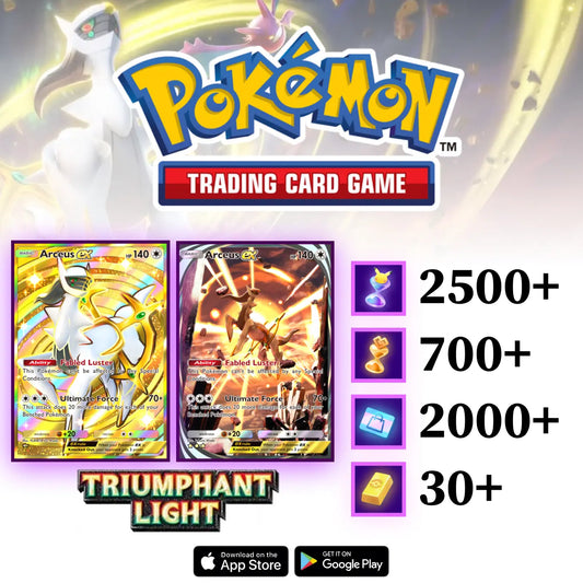 Triumphant Light Accounts with Crown Arceus Pokémon Pocket Account