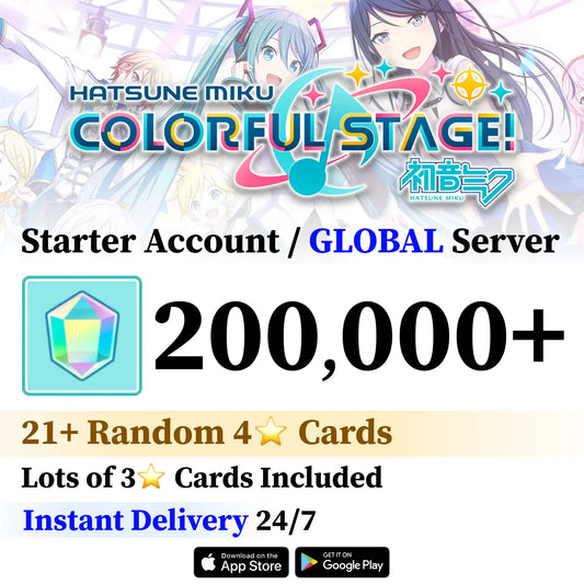 Project Sekai Reroll Account with 200,000+ Gems [GLOBAL]