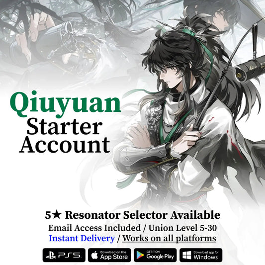Wuthering Waves Qiuyuan Starter Reroll Account