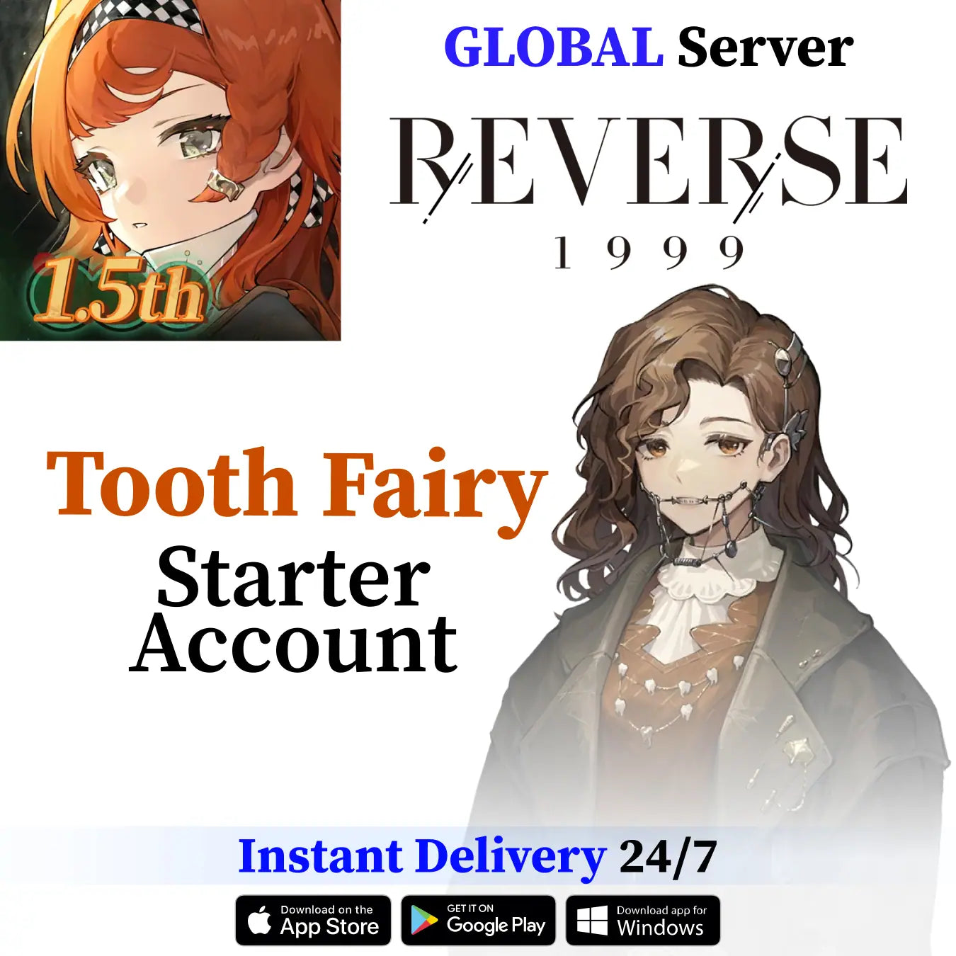 Tooth Fairy Reverse: 1999 Starter Reroll Account [GLOBAL]
