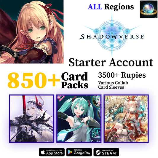 Shadowverse CCG Starter Account with Rare Characters