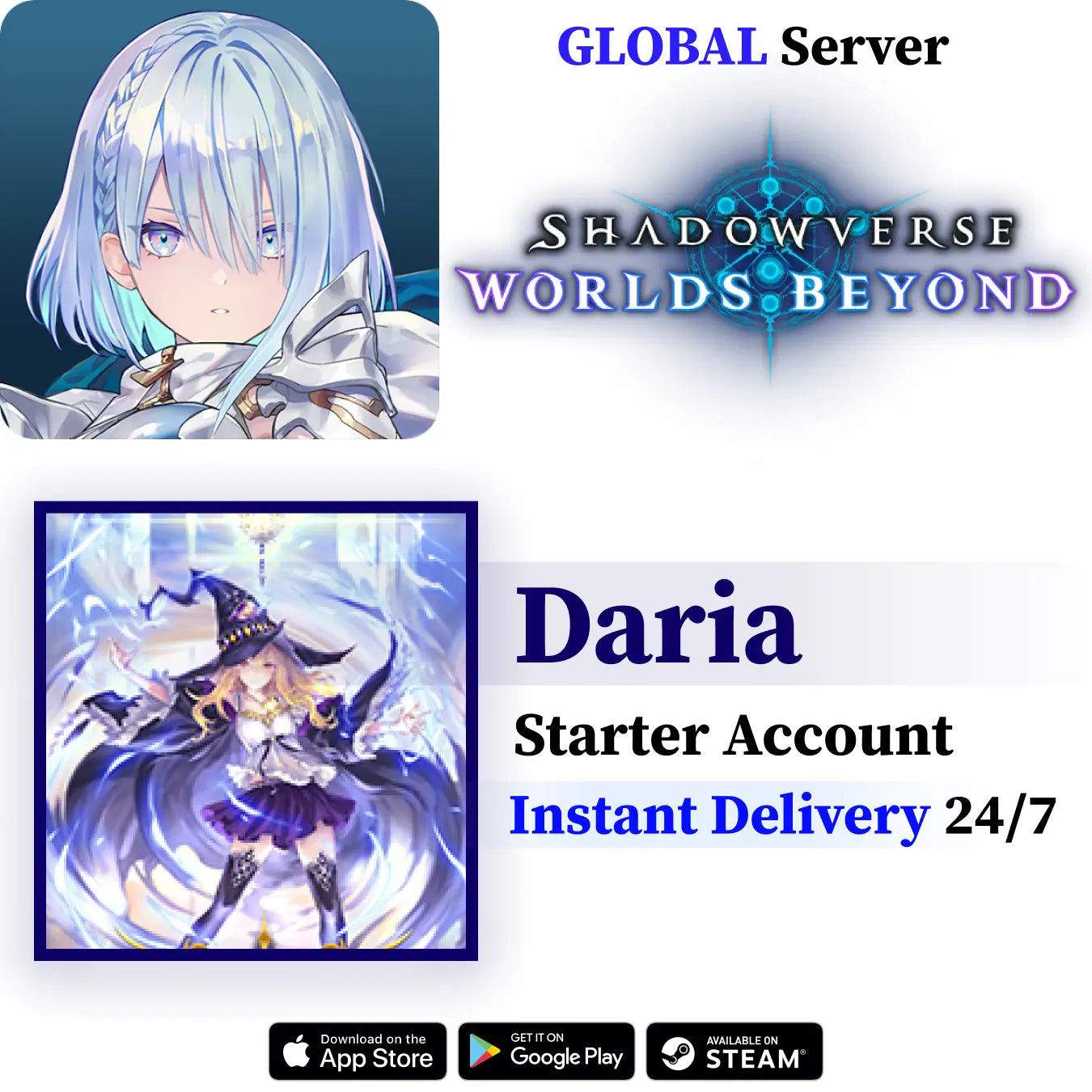 Daria Shadowverse: Worlds Beyond Starter Account [GLOBAL]