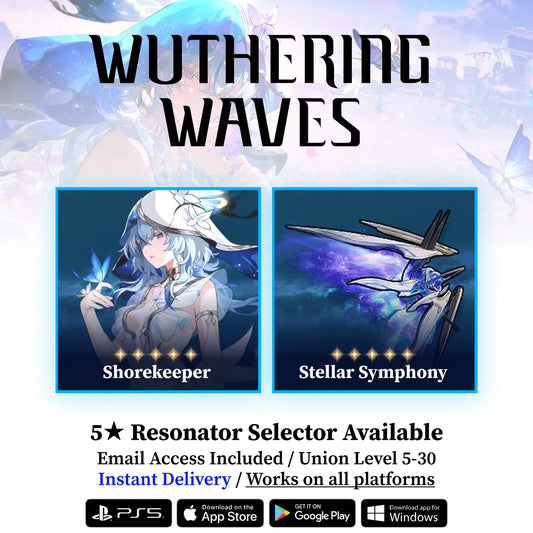 Shorekeeper with Stellar Symphony Starter Reroll Account WUWA