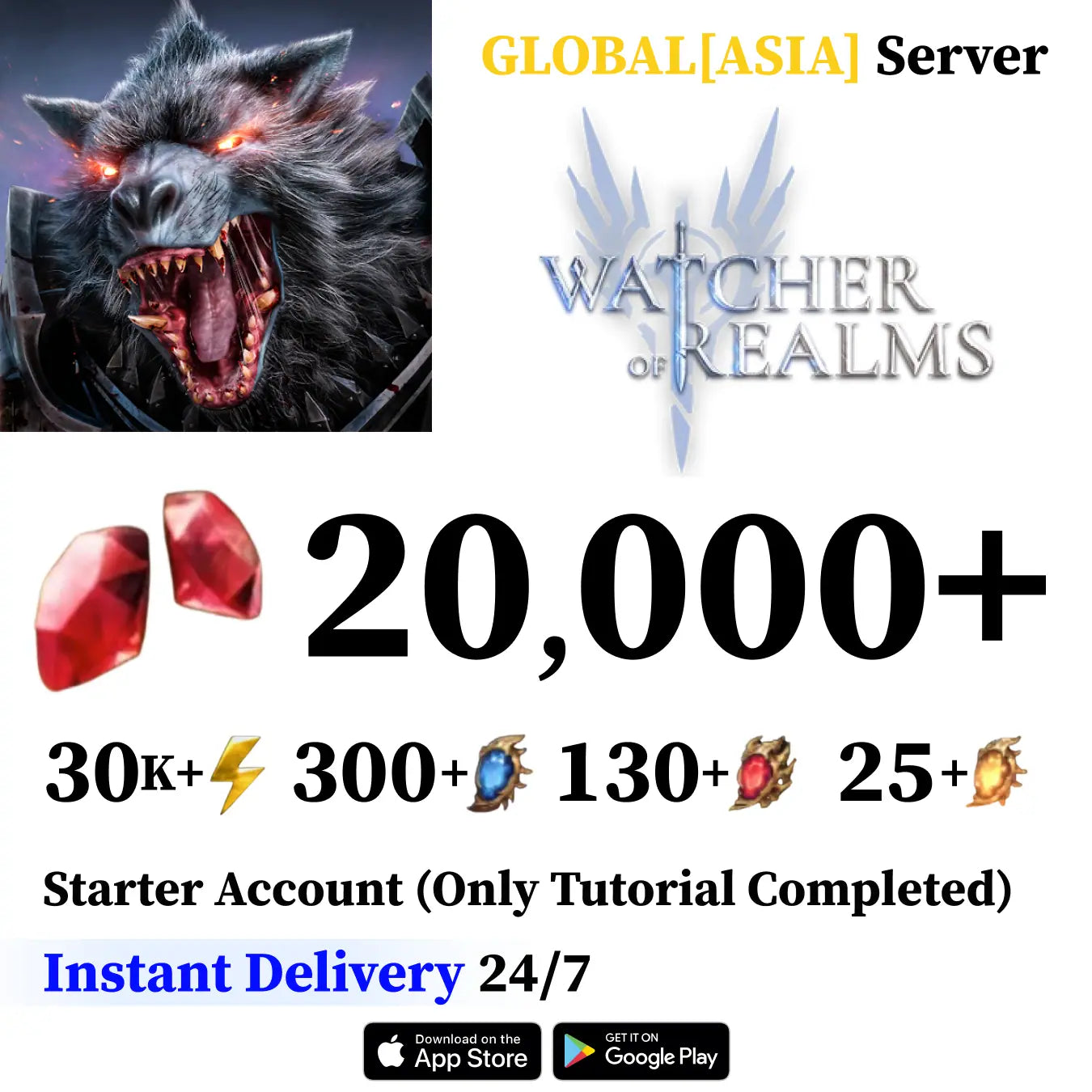 Watcher of Realms Starter Account [Global/Asia]