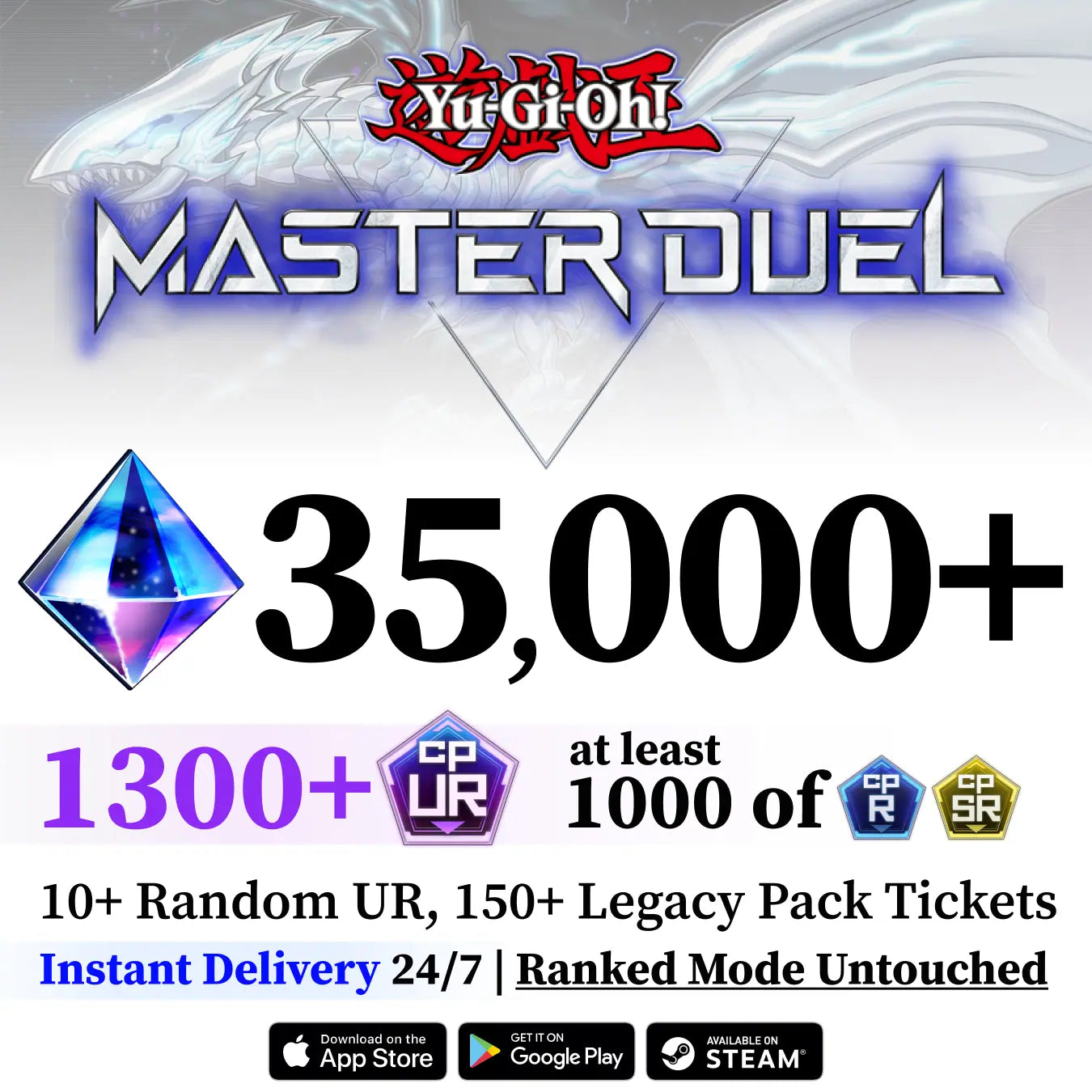 Yu-Gi-Oh! Master Duel Starter Account with 1300+ UR CP [Global]