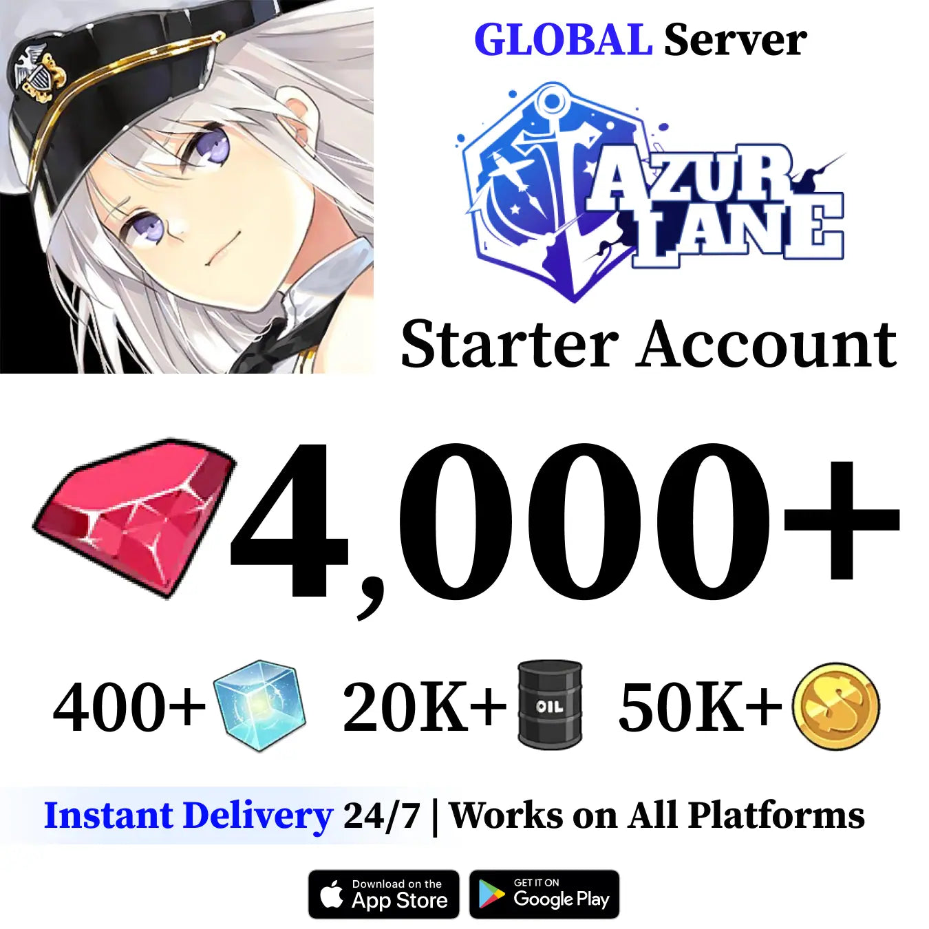 Azur Lane Starter Reroll Account [Global]