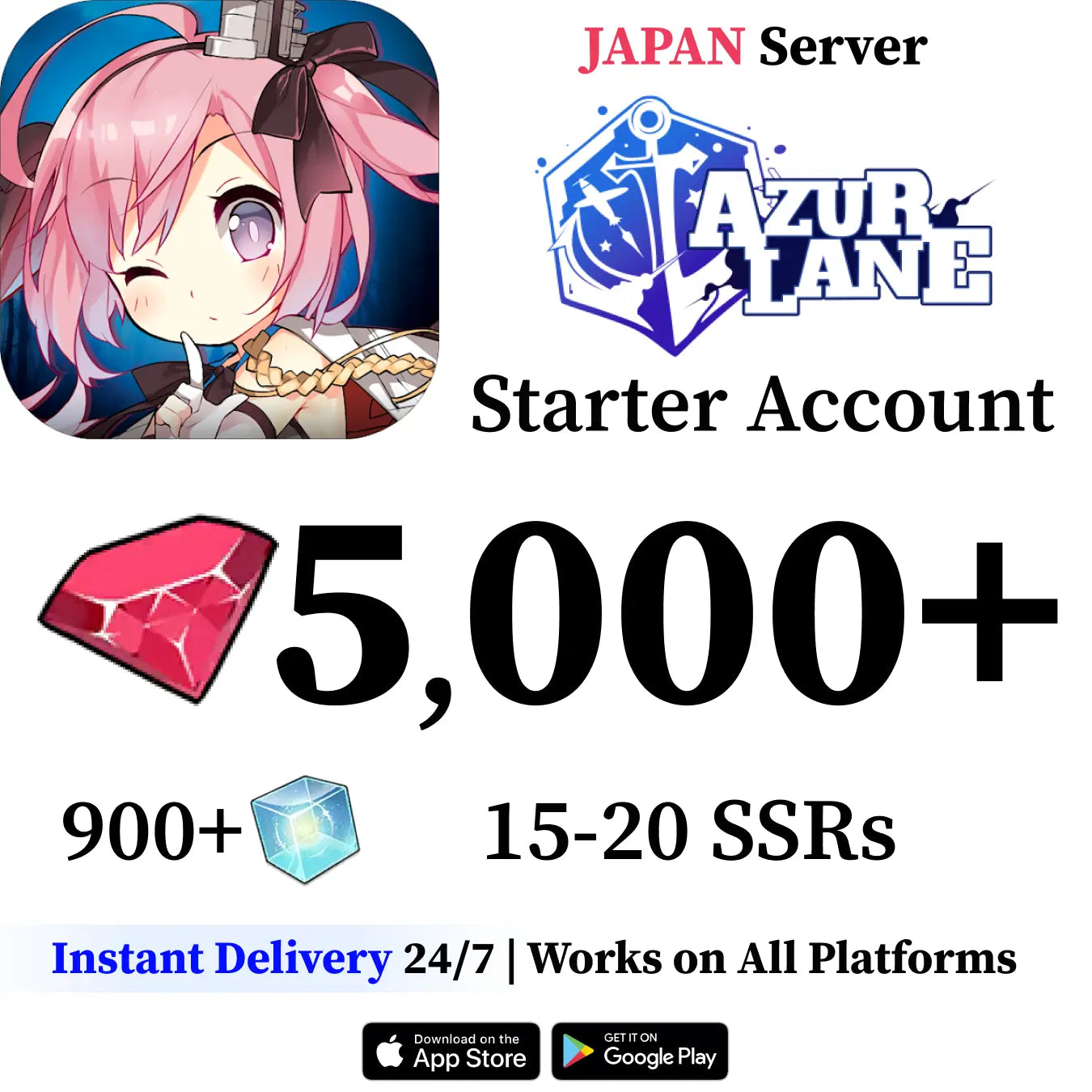 Azur Lane Starter Reroll Account [Japan]