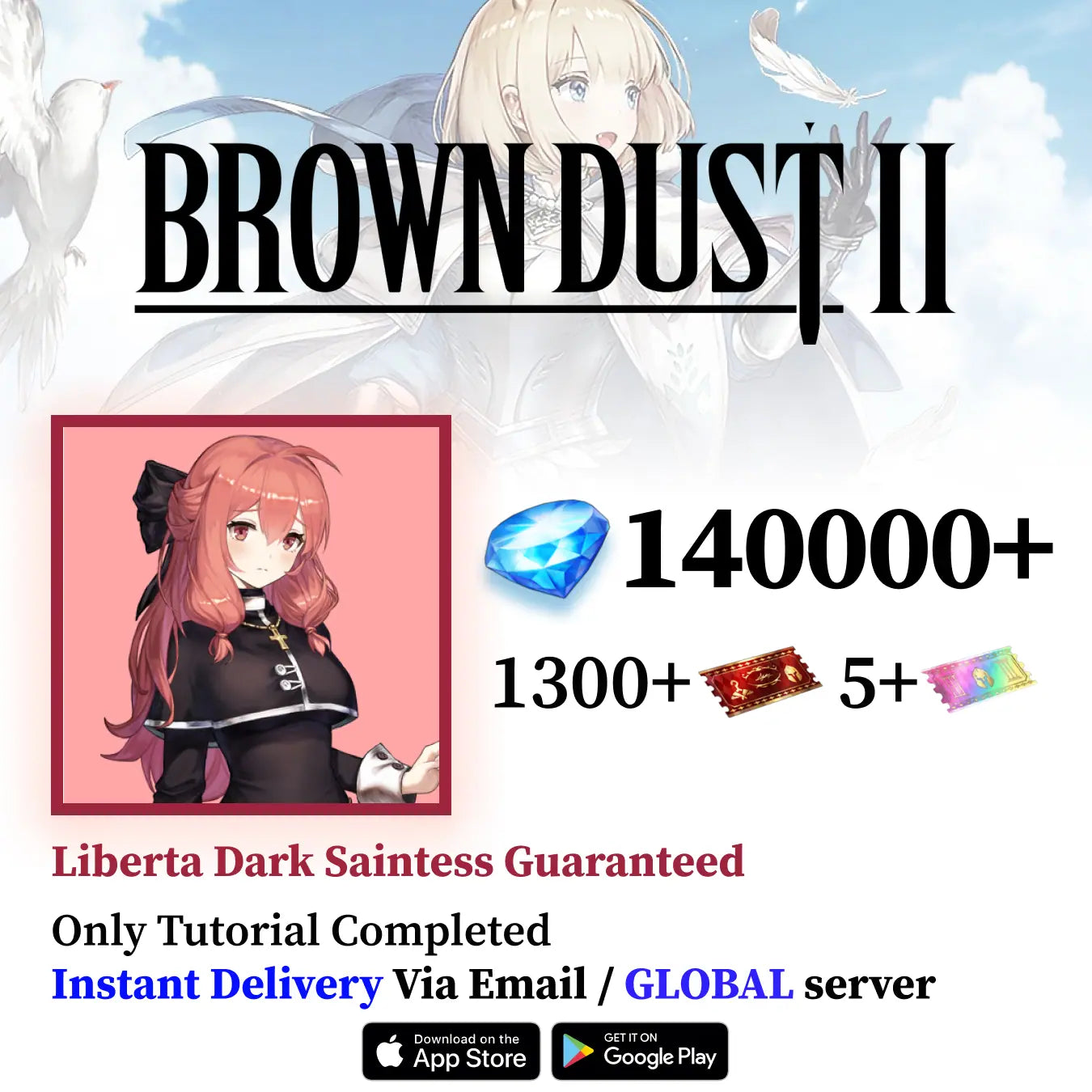 Liberta Dark Saintess Brown Dust 2 Starter Starter Account